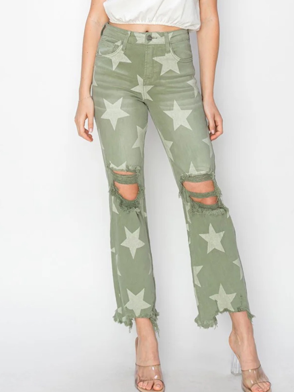 NWT RISEN OLIVE STAR JEANS